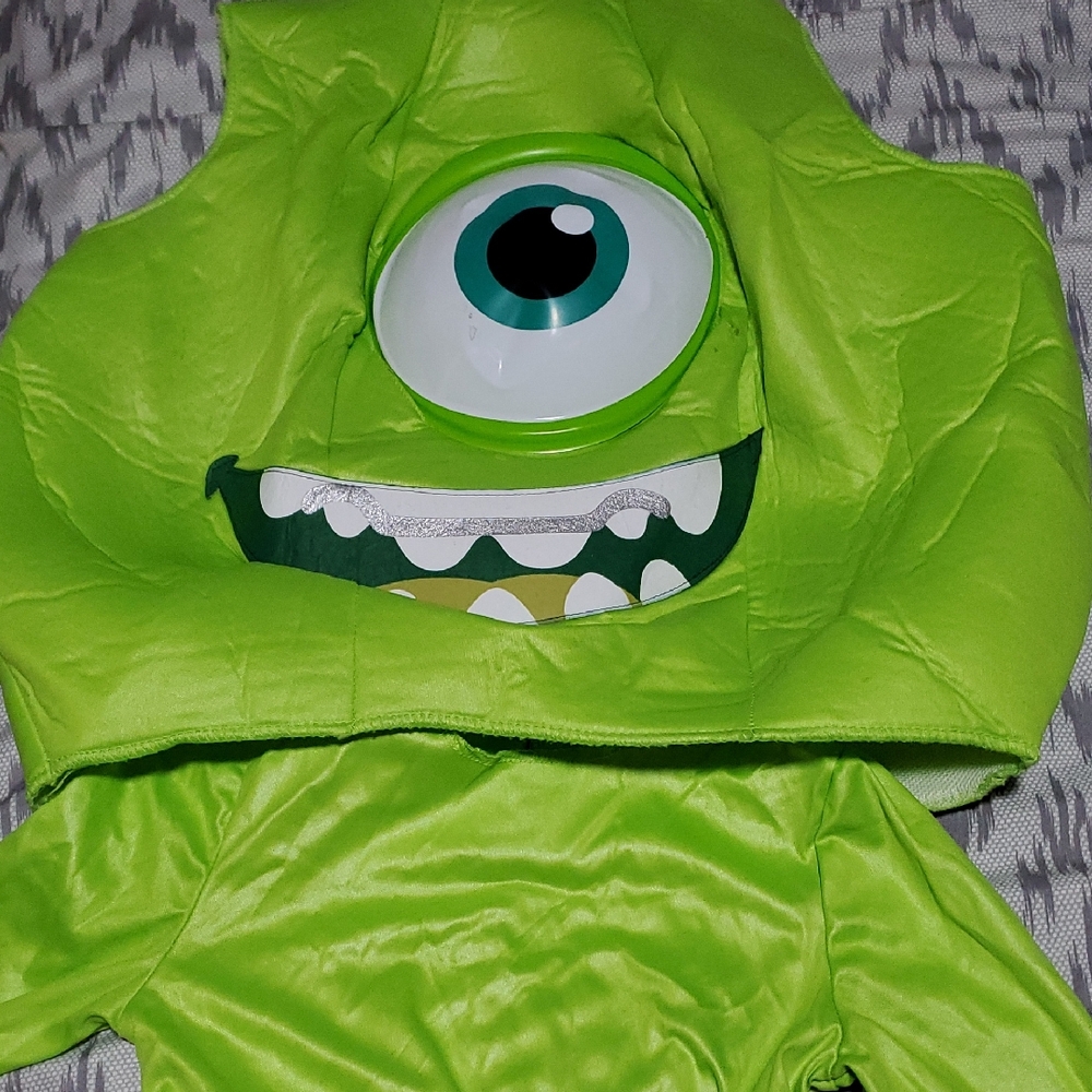 Lime Green Monster Eye Kids Costume